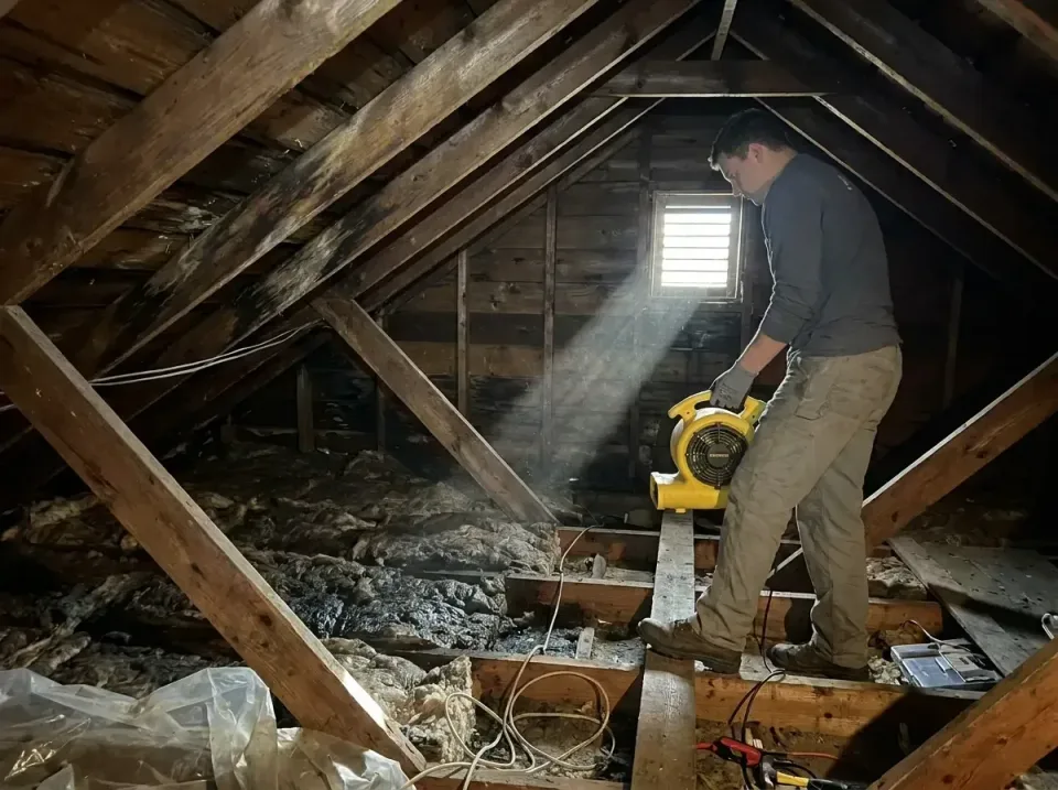 attic-water-damage-drying-proc-007 — frequently asked questions, Emergency Water Extraction & 24/7 Flood Response in Burton,…